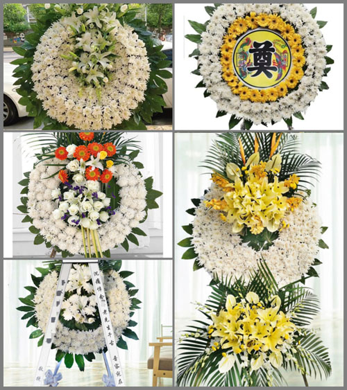湖北孝感市大悟县高店乡水庙村花圈速递
